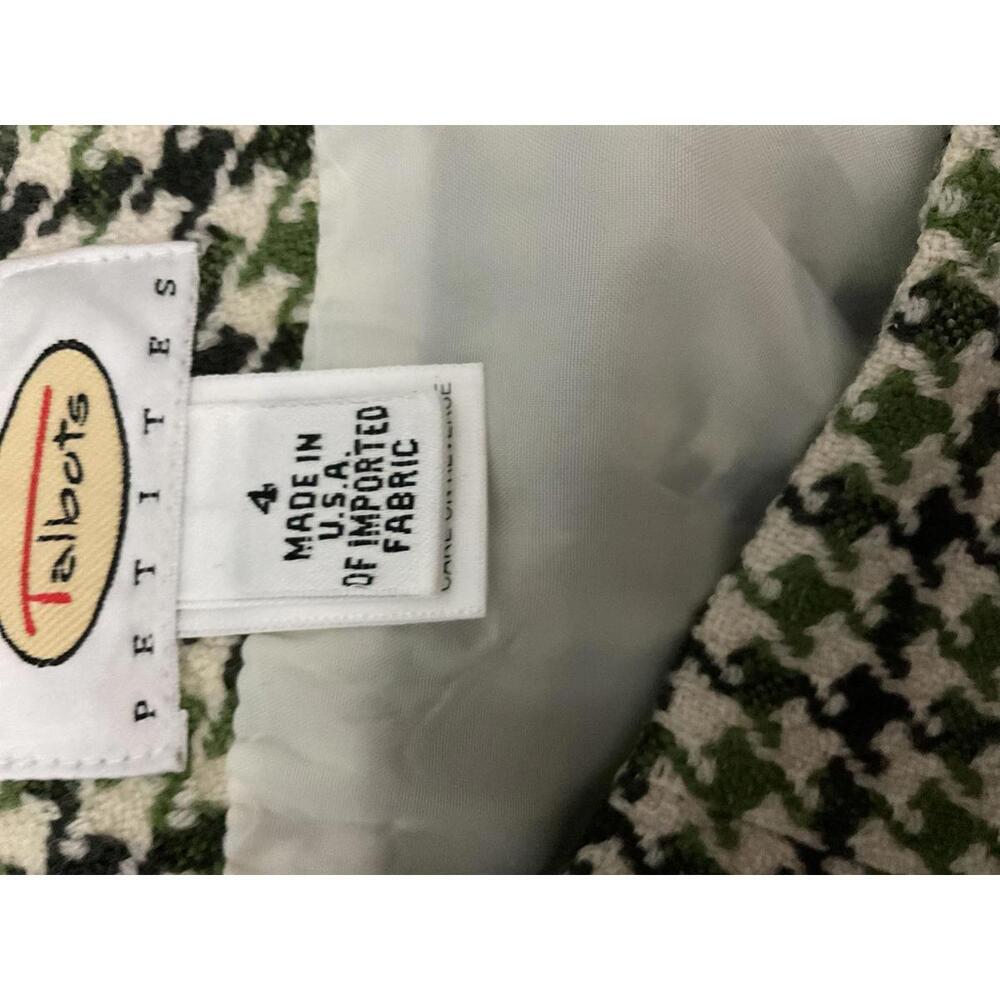Talbots Classic Wool Houndstooth Pattern Women's … - image 6